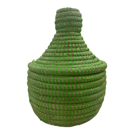 Woven basket. Size small color green