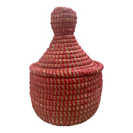 Woven Basket--Red- Small